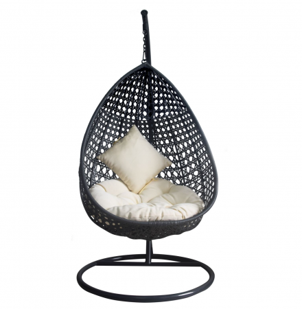 Hamace si leagane - Balansoar pentru gradina Strend Pro Jakarta, max 150kG, rattan artificial, perne incluse