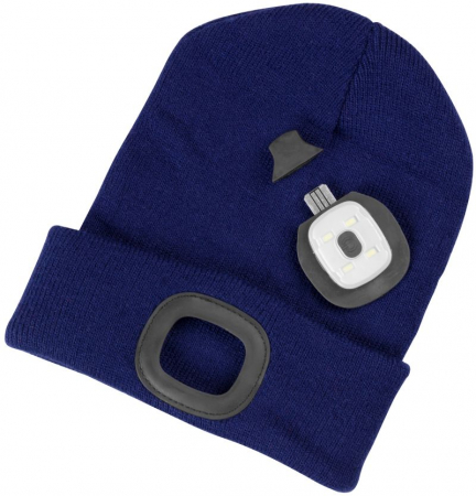 Caciula Beanie Strend Pro Albacore pentru copii, albastru, M, 4x LED SMD, incarcare USB [1]