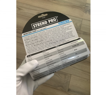 Caciula cu led reincarcabila, Strend Pro Blue, unisex, marime universal, USB, 4xSMD, Li-Ion [5]