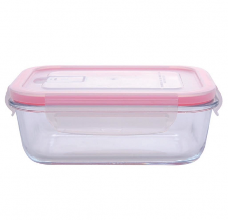 Articole bucatarie - Caserola cu capac etans Strend Pro MagicHome BSG2, volum 650 ml, 17x13x6 cm, sticla borosilicata