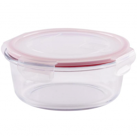 Articole bucatarie - Caserola cu capac etans Strend Pro MagicHome BSG8, 950 ml, 17x7 cm, sticla borosilicate, rotunda