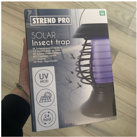 Lampa 2in1 cu UV impotriva insectelor, Strend Pro Insect Solar Trap, 13x31 cm [4]