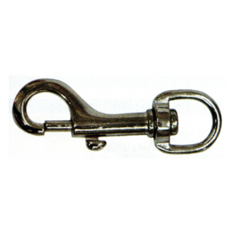 Suruburi, dibluri si accesorii prindere - Carabinieră nichelată 60 mm din oțel carbon, cuplare rapidă, rezistentă la coroziune