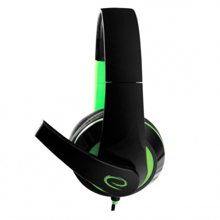 Casti audio de gaming Esperanza Condor XY909 , Microfon incorporat, Tehnologie cu fir , Sunet stereo, Semnal zgomot 105 db , Supraariculare, Cablu de 2 m , Negru/Verde [1]