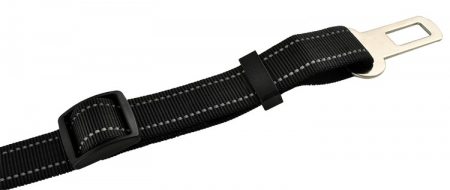 Centura de siguranta pentru catei, neagra, 100-130cm, reglabila [3]