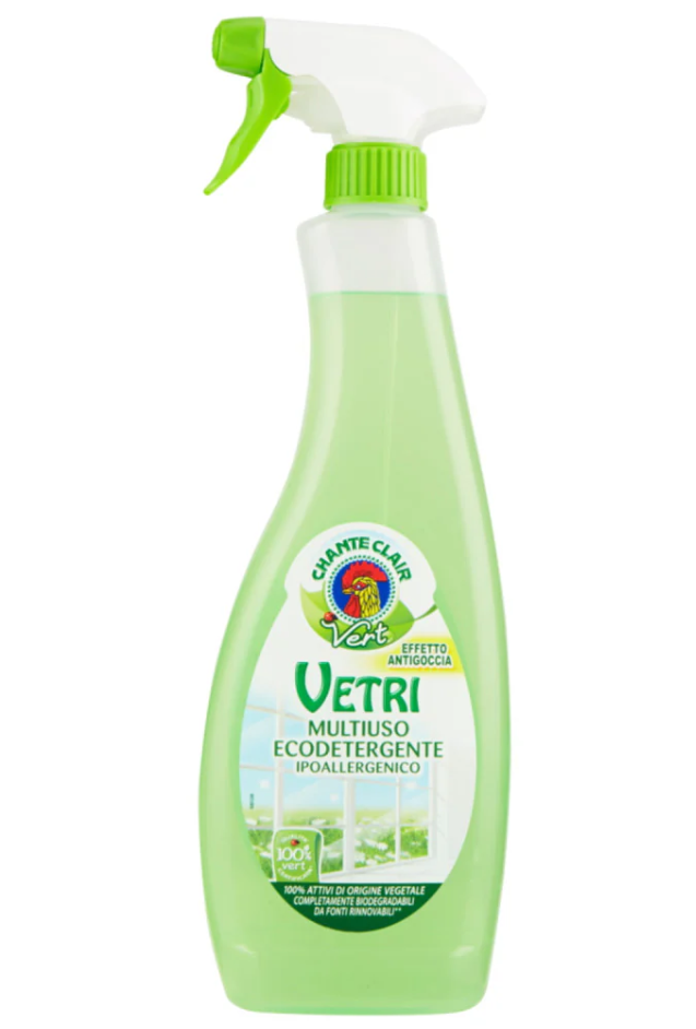 Solutii geamuri - Chanteclair vert ecodetergent hipoalergenic pentru geamuri 625 ML