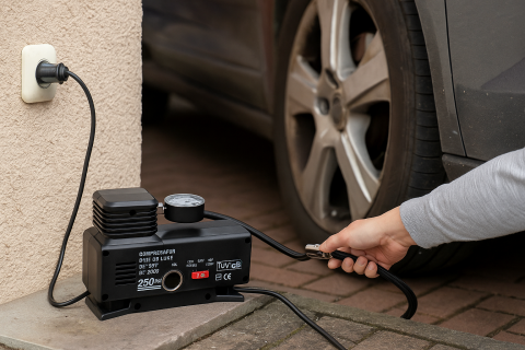 Compresor auto Strend Pro alimentare 12v/220V, 17 bar [2]