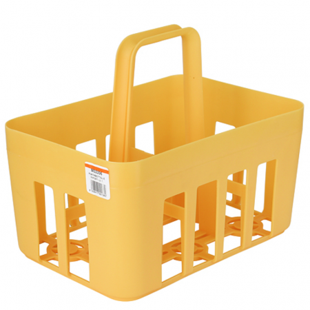 Echipamente pentru transport/ridicat - Cos pentru transportarea sticlelor, Strend pro, galben, plastic