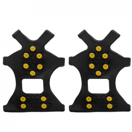 Crampoane antialunecare cu tepi pentru drumetii, marime L 40-44, Trizand [10]