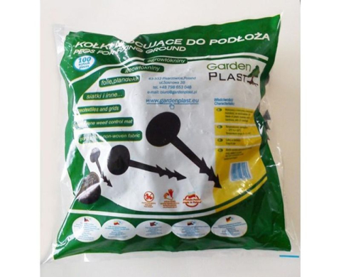 Cui plastic, fixare folii, tip harpon, set 50 buc, 25x100 mm [3]