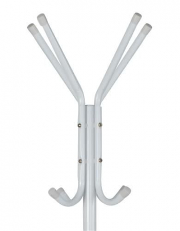 Cuier pentru hol, tip pom, 3 nivele, 12 agatatori, metal, negru, 170 cm, alb [1]