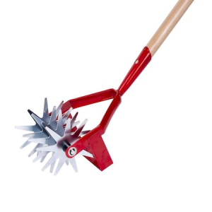 Gradina - Cultivator manual Strend Pro Yardworks CU-904, latime 150 mm, 4 roti stelate, coada lemn 120 cm