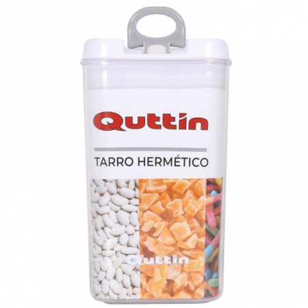 Articole bucatarie - Cutie depozitare paste/cereale/seminte/biscuiti, 10x17.5cm/1000ml, Quttin