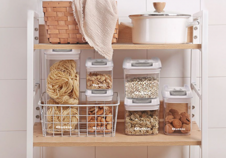 Cutie depozitare paste/cereale/seminte/biscuiti, 7x15cm/550ml, Quttin [3]