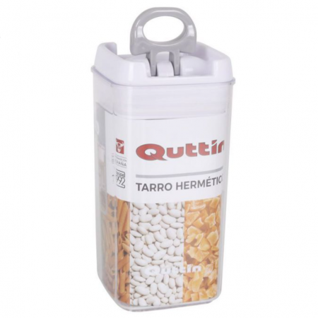 Cutie depozitare paste/cereale/seminte/biscuiti, 7x15cm/550ml, Quttin [0]