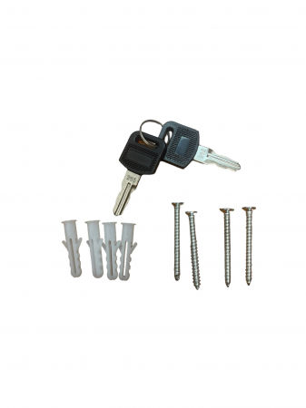 Cutie postala din otel galvanizat cu deschidere frontala, negru, 18x6x26cm [6]