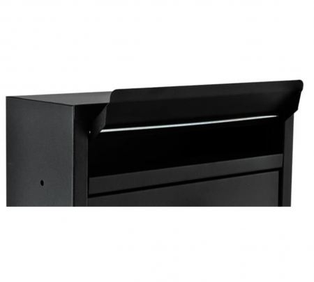 Cutie postala, otel galvanizat, negru, 21.7x8.5x32 cm, Malatec [3]