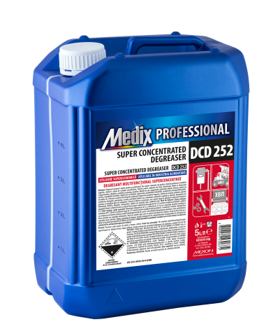 Solutii curatenie super concentrate - Degresant super concentrat, foarte alcalin, pentru utilizare profesională, 5 litrii, Medix Professional