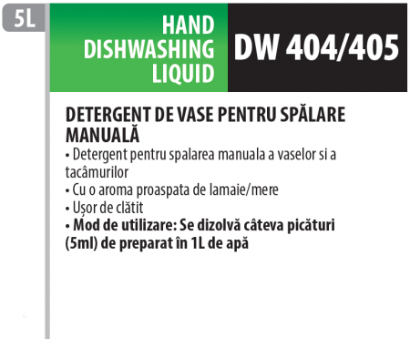 Detergent de vase concentrat cu parfum de lamaie pentru spălatul manual al veselei cu ingredient antibacterian, 5 litrii, Medix Professional [1]