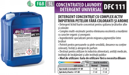 Detergent lichid de rufe, concentrat, pentru piele sensibila, fara coloranti, fosfati si alergeni de parfum [1]