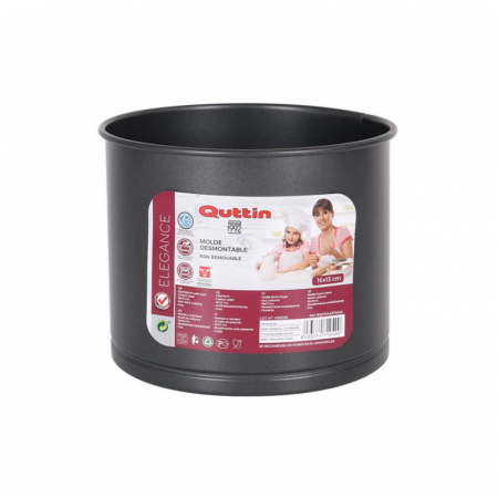 Forma de copt inalta, otel carbon, 16x13 cm Quttin [0]