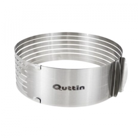 Articole bucatarie - Forma inox extensibila pentru feliat blat tort pe orizontala, 24-30 cm