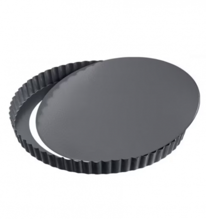 Forma tarte pentru cuptor, fund demontabil, 28x2.8 cm [0]