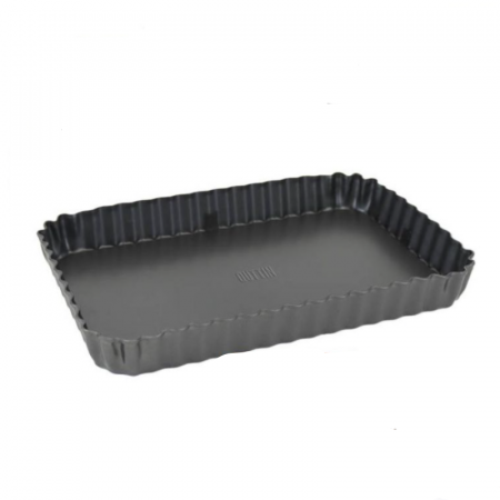 Forma tarte pentru cuptor, fund demontabil, dreptunghiulara, 27.3x20x3cm, Quttin [0]