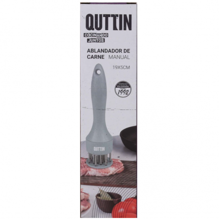 Fragezitor pentru carne si pregatire condimentare, Quttin, cu 21 tije de perforare din inox si perie de curatare, 19 x 5 cm [3]