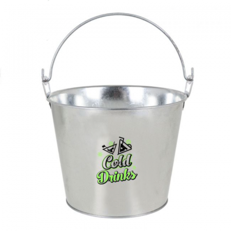 Galeata din otel galvanizat pentru servire bere cu deschizator sticle integrat, "cold drinks", 5 litrii, 23x18x18 cm, Privilege [1]