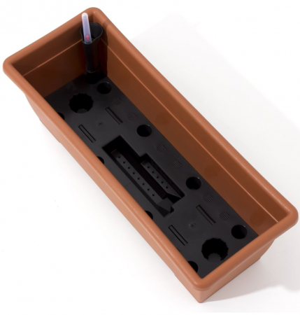 Ghiveci dreptunghiular pentru balcon Strend Pro Balcony DTT6CAN, 18 L, cu sistem de irigare [2]