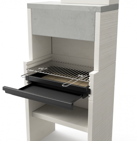 Gratare - Gratar pentru gradina, Barbecue Venit Flex Plus, din beton, 78 × 47 × 185 cm