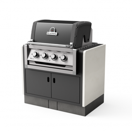Bucatarii de vara Tuozi - Gratar pentru gradina, Kitaway Gas regal 420 din beton, 98 × 63 × 119 cm