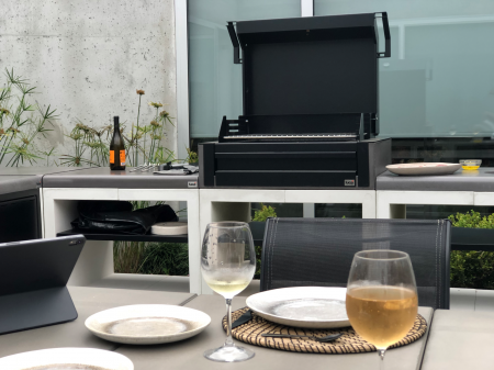 Gratar pentru gradina, Kitaway Grill Otte din beton, 110 × 47 × 192 cm [2]