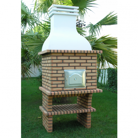 Gratar pentru gradina, Luxor Royal, din beton si caramida, 107 × 94 × 271 cm [1]