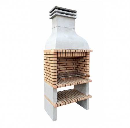 Gratare - Gratar pentru gradina, Paellero Saler, din beton si caramida, 100 × 70 × 255 cm