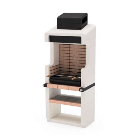 Bucatarii de vara Tuozi - Gratar pentru gradina Tuozi Barbecue Durango Plus din beton si caramida, 85 × 58 × 210 cm
