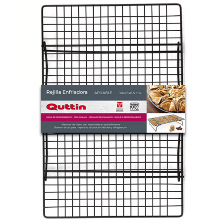 Gratar pliabil pentru racire produse patiserie 38 x 25 x 8.5 cm, Quttin [0]