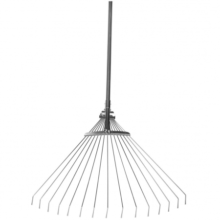 Unelte gradinarit - Grebla cu dinti flexibili, reglabila cu coada metalica, lungime de 122-154 cm, latime grebla de 19-45 cm