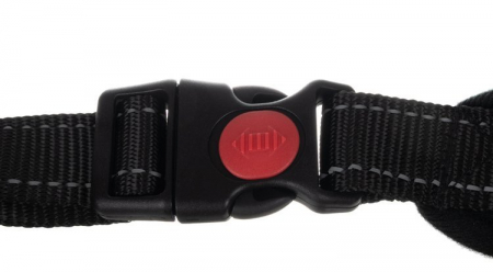 Ham pentru caine, ajustabil, PP si bumbac, negru, marimea M, max 30 kg [3]