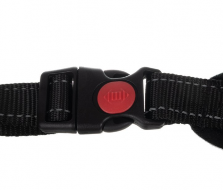 Ham pentru caine, ajustabil, PP si bumbac, negru, marimea S, max 22 kg [2]