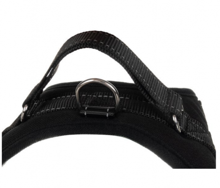 Ham pentru caine, ajustabil, PP si bumbac, negru, marimea S, max 22 kg [3]