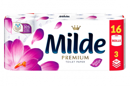 Hartie igienica Milde Relax Purple, 3 straturi, 16 role [0]