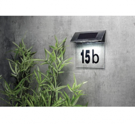 Lampa solara numar casa, MagicHome, 3 x numere 0-9, 1 x litere mici a-h, 18,5x5x19 cm [2]