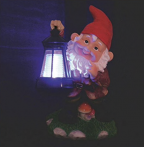 Lampa solara Pitic cu felinar pentru curte [1]