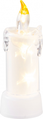 Lumânare MagicHome Crăciun, 3x LED, alb cald, pentru interior, 5x13,5 cm [0]