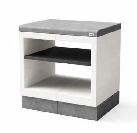 Mobilier gradina - Masa de lucru pentru gradina Kitaway din beton, 84 × 63 × 71 cm