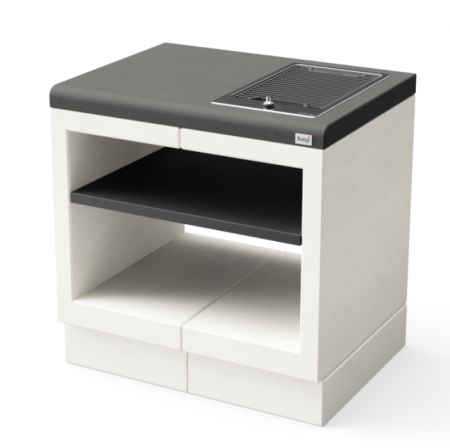 Mobilier gradina - Modul pentru gradina cu plita electrica Kitaway din beton, 84 × 63 × 71 cm