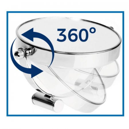 Oglinda cosmetica cu lupa 2X, Confortime, 18.5x3.9x18.5cm [3]