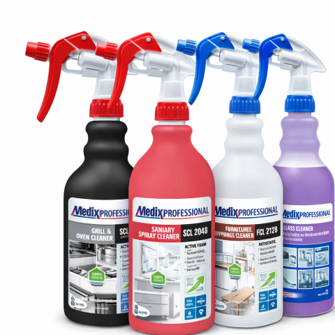 Pachet curățenie - Pachet casa curățenie generală Medix Professional – bucătărie, baie, sticlă, grătar & suprafețe